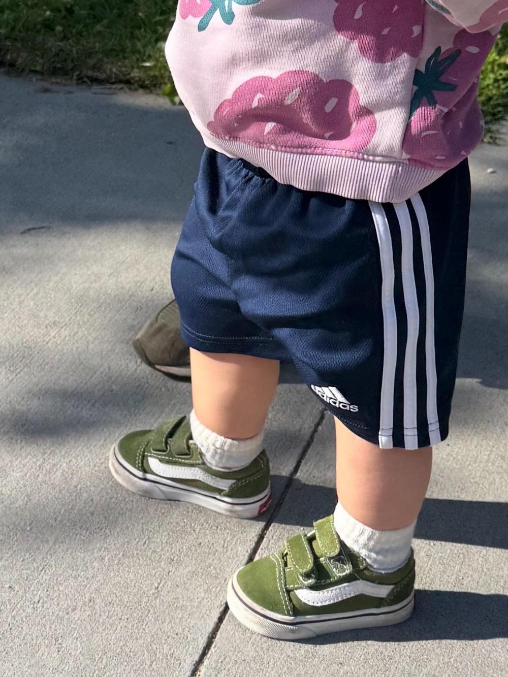 Baby/toddler Olive Green Vans sneakers